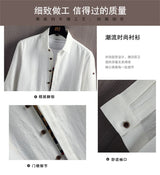Wetailor New Summer Hot Sale Men's Short Sleeve Shirts Solid Color Easy Care Comfortable Stand-Up Collar Casual Beach Style