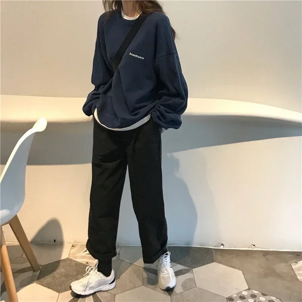 Sweatshirt For Women Y2K Hoodies Autumn Tops 2023 Woman Clothing Korea