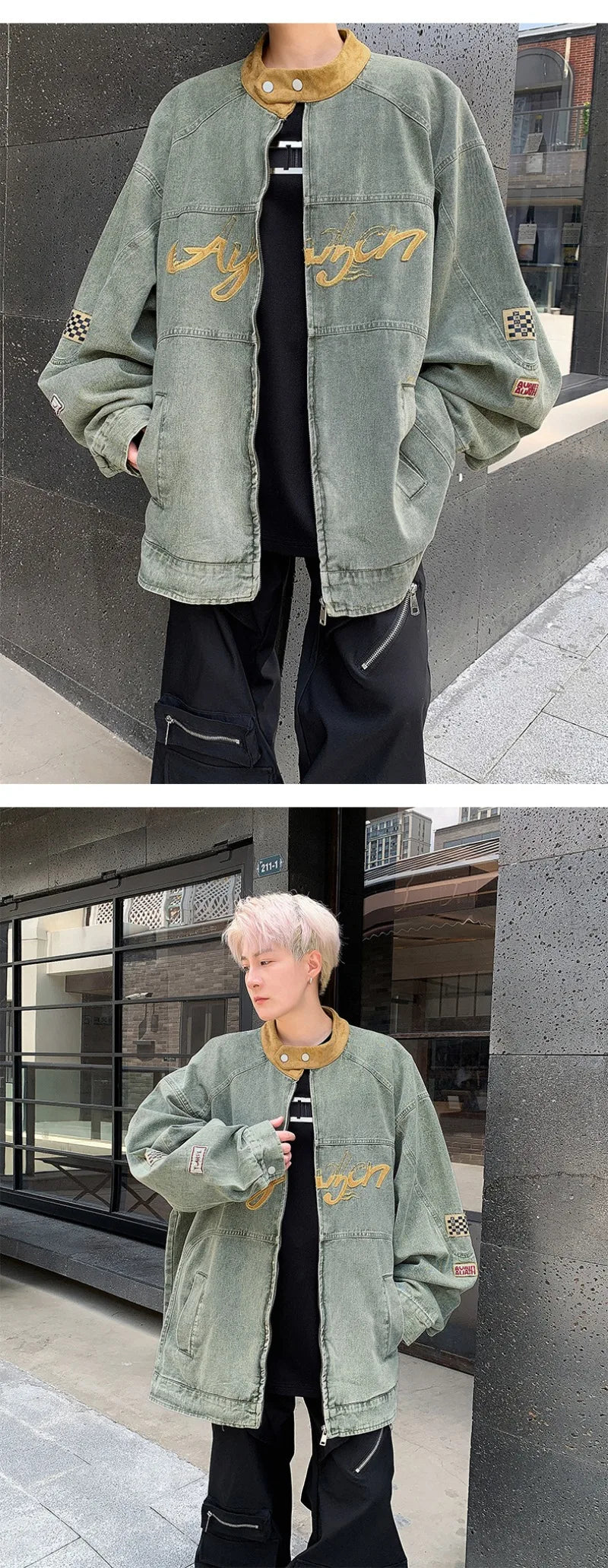 leather varsity jacket, cold weather layer, hip hop