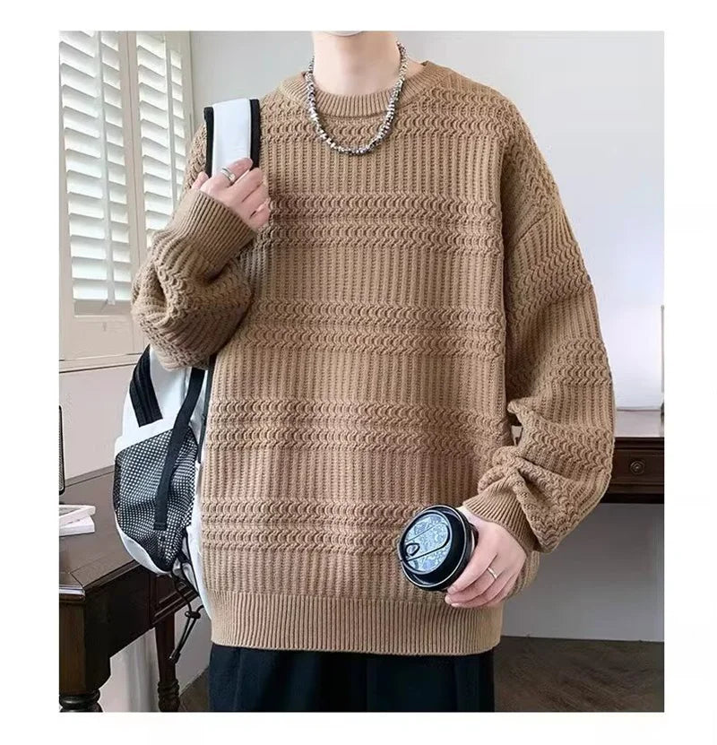 minimalist knit hoodie, photo-ready knit, unisex oversized techwear hoodie for men street style
