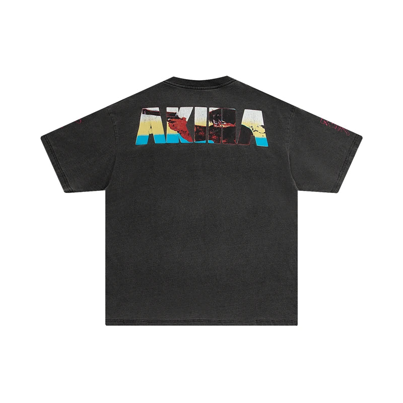 Vaporwave Aesthetic print tee – 2024 Summer New High Street Graphic T Shirts Men Japanese Vi