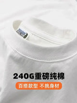 Y2k Melting smiley – American Niche Retro Trendy Brand Capsule Letter Pure Cotton