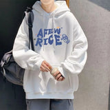 New Cartoon Astronaut Printed Pullover Hoodies For Men Autumn Letter