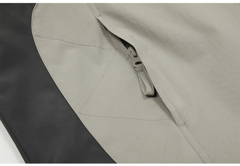 New 2023 Mens Undermycar Armor zipper Parkas Windproof hooded Jacket Tatting Multiple pockets outdoor Wear size 1 2 3 #412