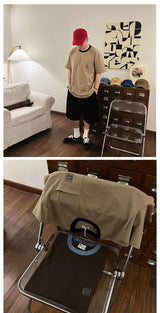 Gothic Oversized shirt – Korean Retro Summer T Shirt For Men And Women Loose Casual R