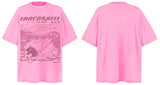 Glitchcore Crying angel – Men Retro Casual T Shirt Cartoon Creative Print Short Sleeve