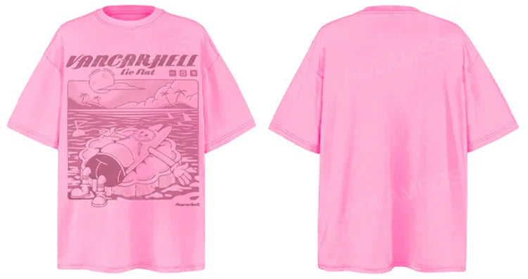 Glitchcore Crying angel – Men Retro Casual T Shirt Cartoon Creative Print Short Sleeve
