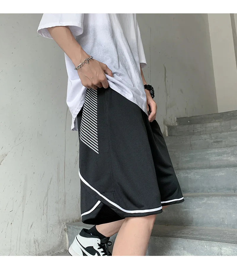 2023 summer new fashion shorts men loose pants shorts korean version all match casual sports pants men boutique clothing unique shorts style 3792