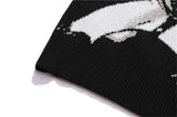 grunge knit pullover for fall and winter, oversized aesthetic with urban style, mens fashion layer for modern streetwear coll