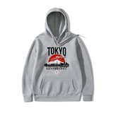 Japanese Tokyo Sakura Print Mens Hoodie Fashion Winter Autumn Mens Wom