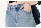 Men Women American Streetwear Vintage Washed Denim Loose Casual Wide Leg Baggy Jeans Couple Harem Jeans Trousers
