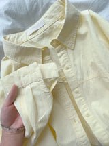 Pure Cotton Blue Long Sleeved Shirt Jacket For Women Spring Autumn Sum