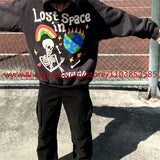 Autumn Winter New American Heavy Duty Vintage Hoodie Long Sleeve High