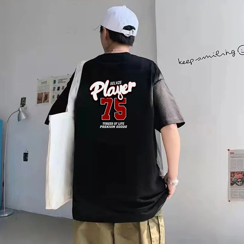 Anime Vintage print – Korean Creative Design Fashion Printed Short Sleeved T Shirt