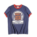 Skatercore Graphic tee – Summer Mens Short Sleeved New Cotton Letter Printing Locomot