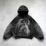 Gothic Oversized Tee – Harajuku Hoodie Y2K Tops Oversized Sweatshirt Shining Angel