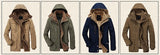 New 2022 Men's Casual Jacket Fashion Winter Parkas Male Fur Trench Thick Overcoat Heated Jackets Cotton Warm Coats Long-sleeved