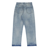 Destroy straight-leg wide jeans