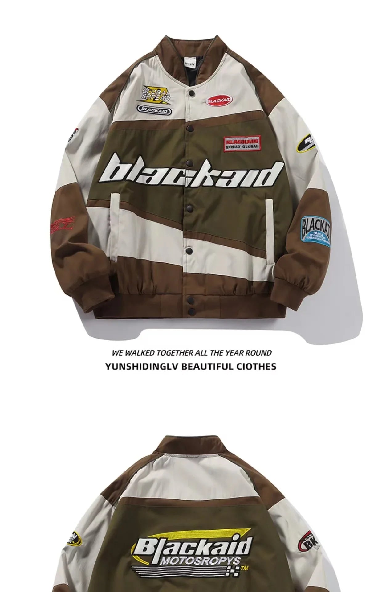 2024 Autumn And Winter New American Retro Hip Hop Y2K Loose Men And Wo