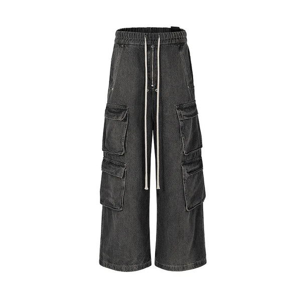 2024 brand new rick denim zipper pocket fit straight pant jeans cotton denim pants comfort casual jeans size m xxl no tag a5 ripped baggy denim