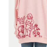 Chicvoy Women Hoodie Y2K Scrawl Graphic Harajuka Sudaderas Grunge Pull