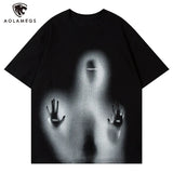 Trapwear Graphic tee – Men Y2K Oversize T Shirts Punk Gothic Unreal Figure Sos Grap