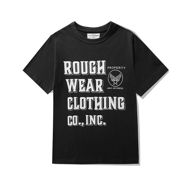 Harajuku Broken heart – Amekaji Vintage Cotton Printed T Shirt Men 2023 Spring Summe