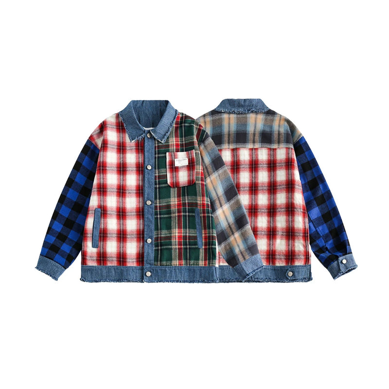 casual style - quality fashion unisex style premium streetwear men-hip-hop-denim-jacket-plaid-patchwork-oversized-harajuku-y2k-unisex-jeans-jackets-2023-man-fashion-causal-jacket-outwear essential 7c155e print high oversized wear hip urban image fit everyday material hop graphic design streetwear design ID ed0ce