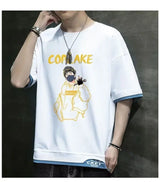 Glitchcore Chrome logo – Hot Summer Mens T Shirt Korean Version Of Harajuku High Stre