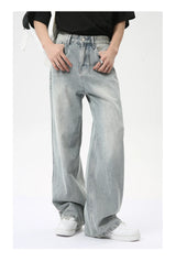 vintage baggy jeans mens streetwear hip hop loose blue denim pants hi street luxury designer jeans trousers man unique jeans style 4485