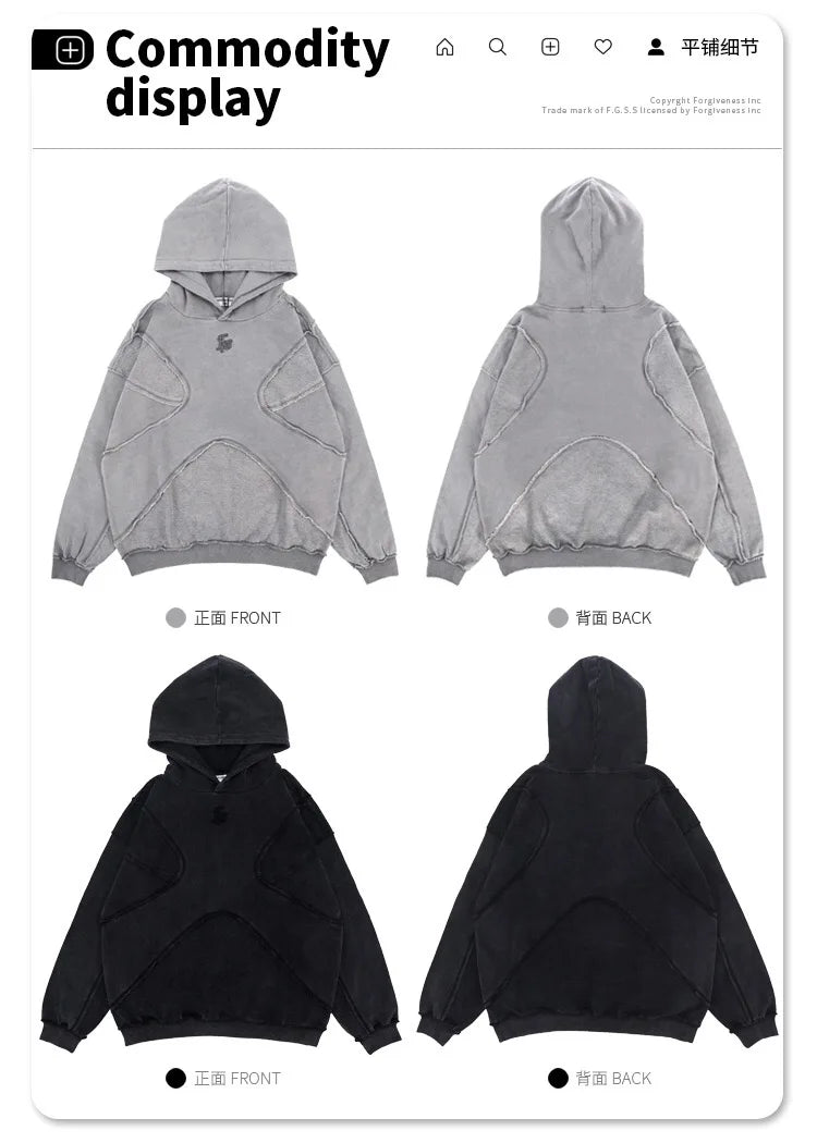 Reverse Design Process Solid Color Hoodie | Viral Graphic Hoodie Drop