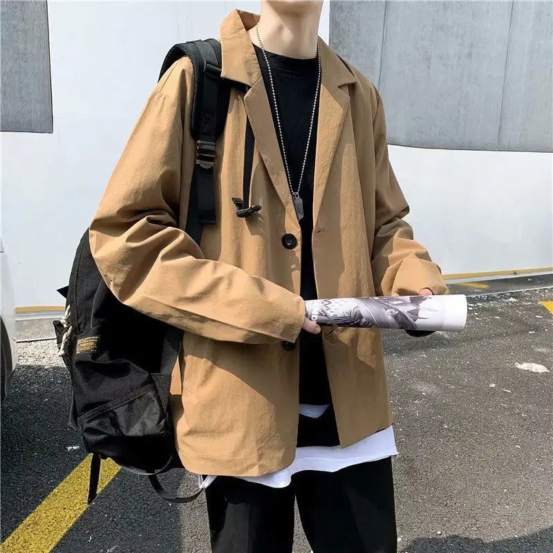 leather varsity coat, fall fit essential - trendy urban streetwear fashion for men and women