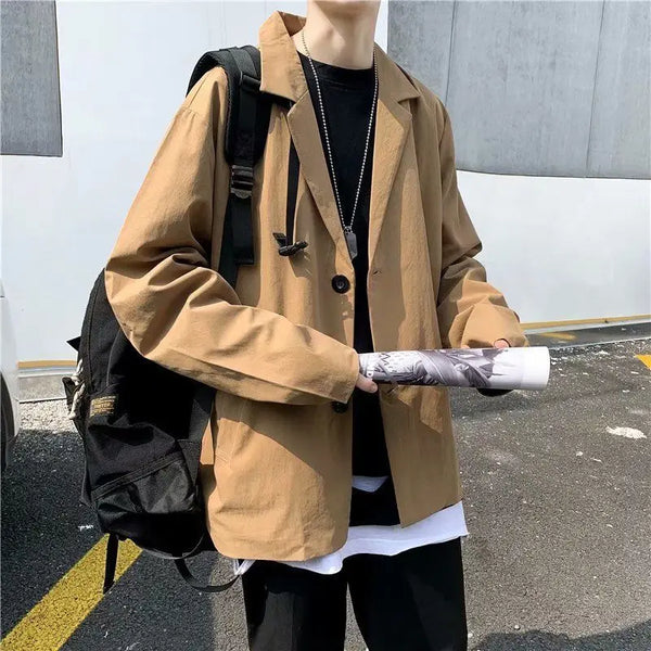 leather varsity coat, fall fit essential - trendy urban streetwear fashion for men and women