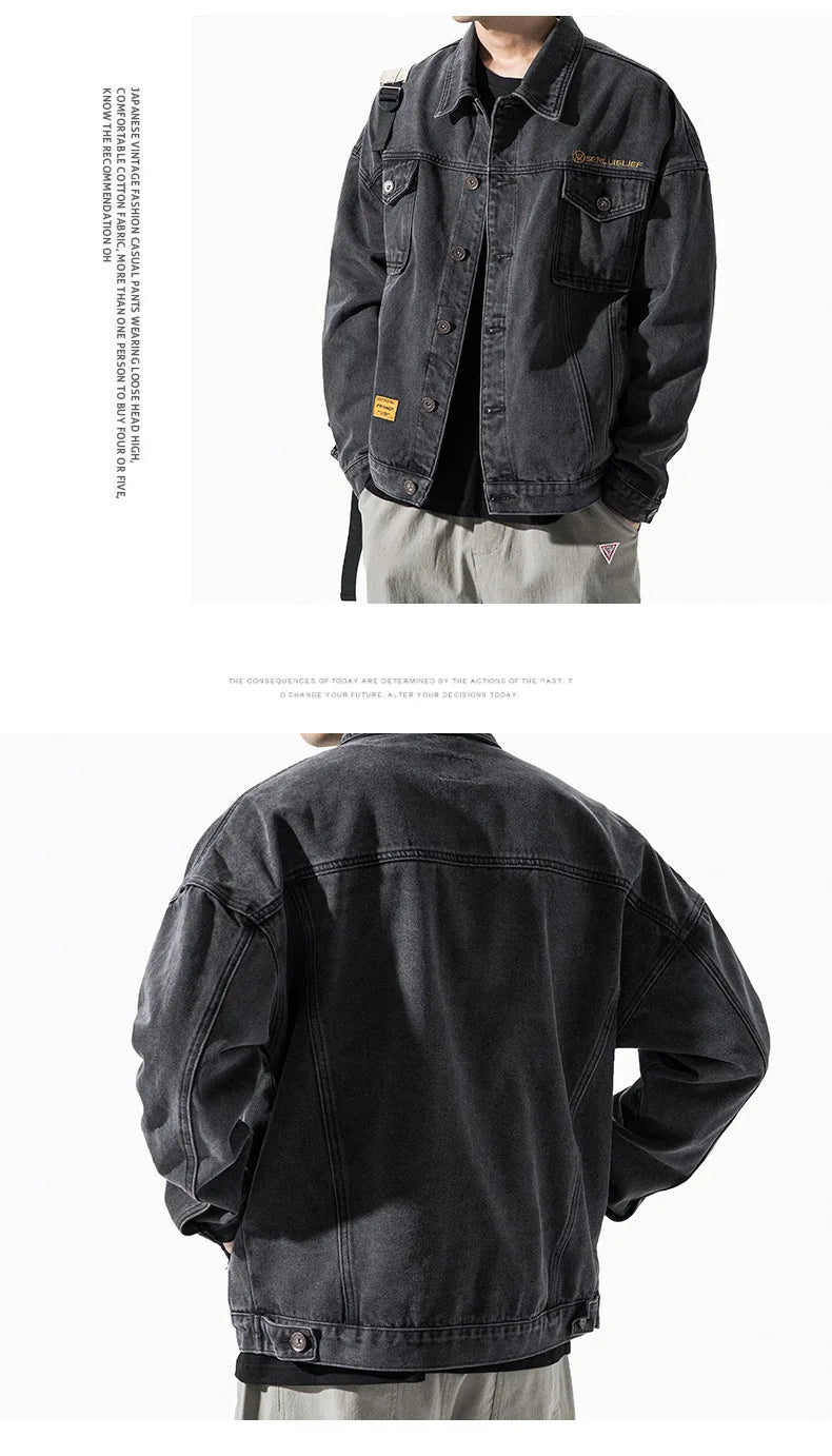 Retro Baseball Jacket for Men Cold Weather Jacket