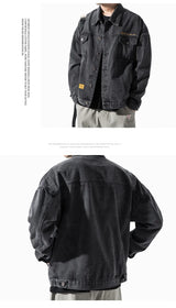 Retro Baseball Jacket for Men Cold Weather Jacket