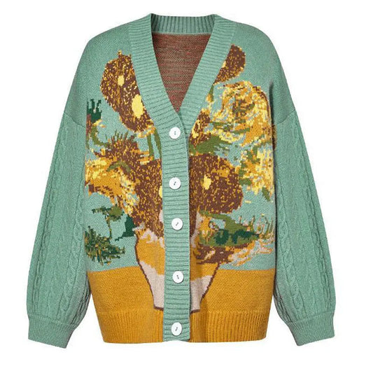 grunge knit sweater with heavyweight fabric, layered urban look for cold weather, street fashion menswear trend for seasonal 