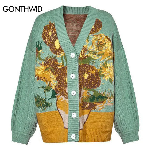 grunge knit sweater with heavyweight fabric, layered urban look for cold weather, street fashion menswear trend for seasonal 