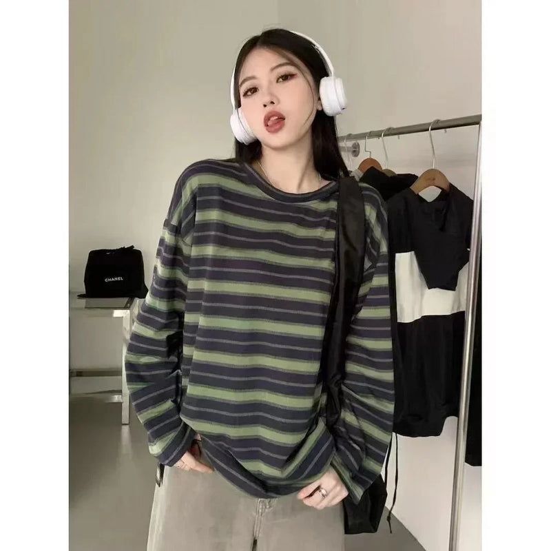 Vaporwave Graphic tee – Women Sweatshirt Long Sleeve Y2K Womens Clothing Anime Hoodi