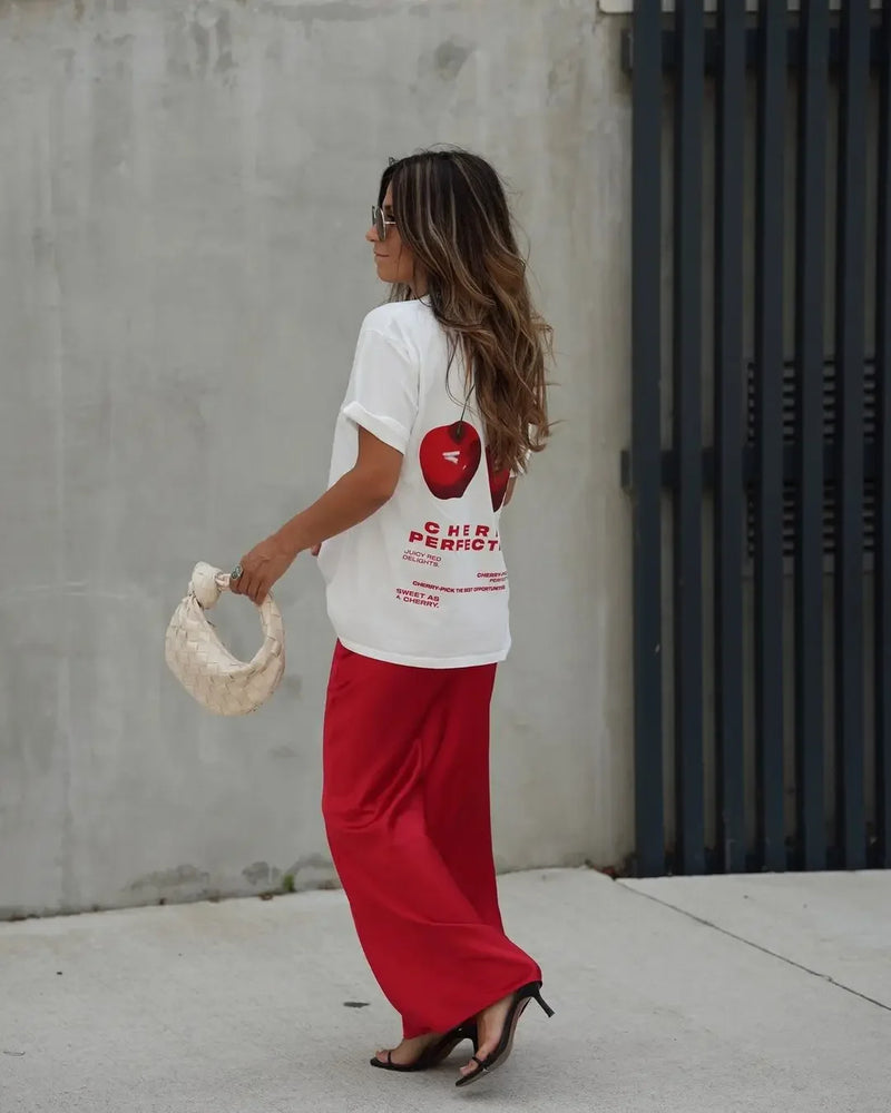 Trapwear T-Shirt – Harajuku Cherry Graphic T Shirts Oversized Summer Casual Y2K – Edgy Streetwear for All Genders