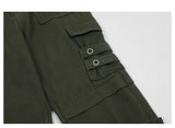 hip hip pants men bottom zipper cargo pants streetwear side pockets harajuku joggers unisex baggy loose straight cotton trousers unique joggers style 3237