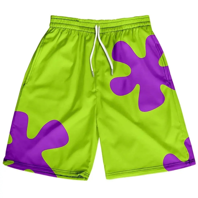 3d anime cartoon shorts men summer quick dry beach swim shorts men women couple hip hop pants clothes beach shorts y2k shorts unique shorts style 407