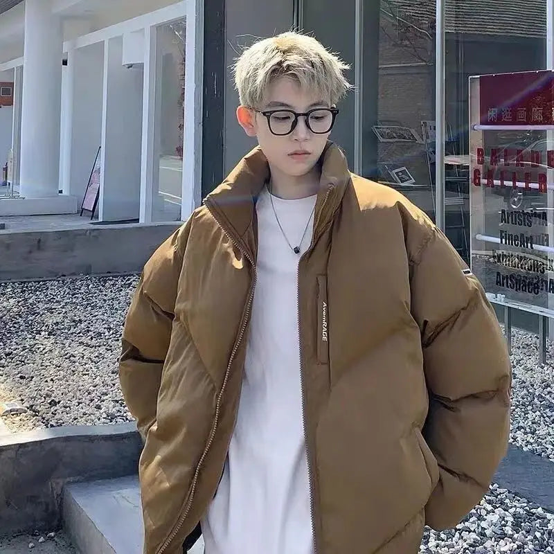 Bread Coat American Retro Cotton Coat Mens Harajuku Winter 2024 New Lo