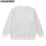 hip hop anime knitted oversized sweater mens autumn winter o neck long sleeve pullover streetwear new loose sweaters clothing - high quality cotton hoodie, urban fashion pullover, 2025 streetwear drop