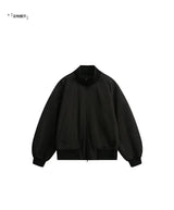 checkered varsity bomber, high-street look, men's streetwear fashion, trendy oversized fit, urban techwear design, modern hip