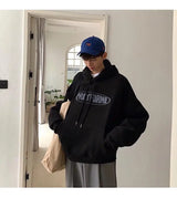 Trendy American Ins Green Hooded Sweatshirt for Men in Autumn 2024 New Trendy Brand Loose Y2K Couple Retro Sports Tops