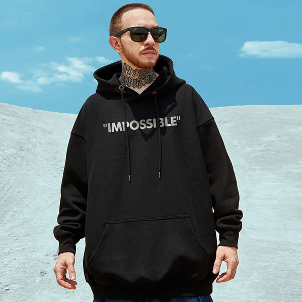 Gothic Print Men Hoodies Japanese Harajuku Fashion Hooded Sweatshirts