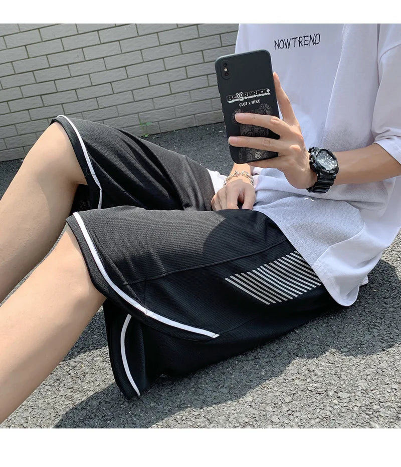 2023 summer new fashion shorts men loose pants shorts korean version all match casual sports pants men boutique clothing unique shorts style 3784