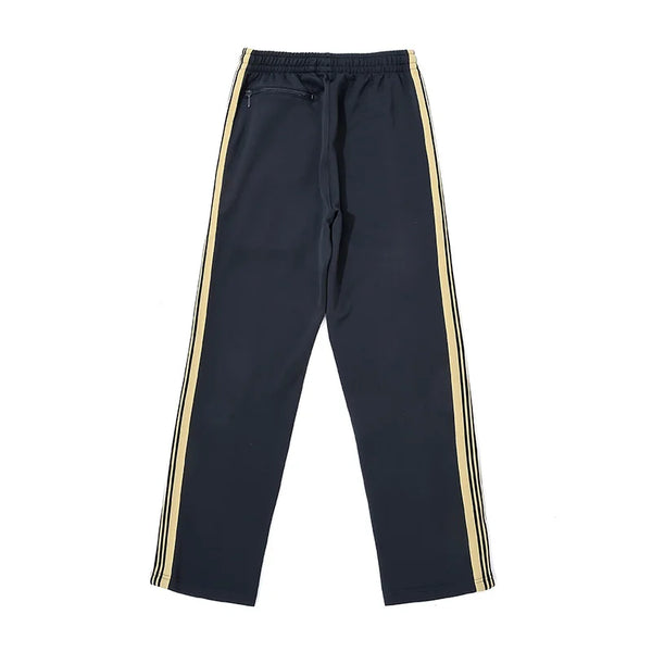 best quality embroidery logo new pants men woman side edge weaving stripe drawstring loose casual grey motion trousers minimalist street pants