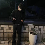 new 2023 men luxury under my car holes gentleman classic cotton knit casual sweaters pullover asian size high drake 49 - soft fleece-lined outerwear, 2025 streetwear drop, vintage look oversized hoodie