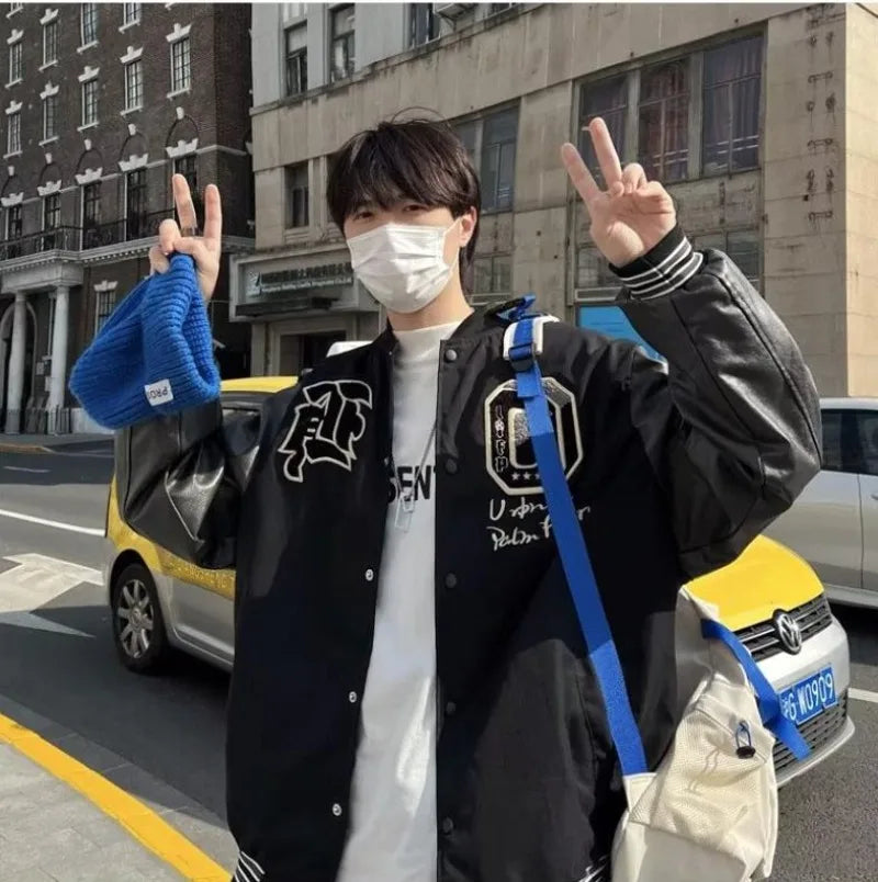 minimalist streetwear jacket, bold fashion piece, aesthetic